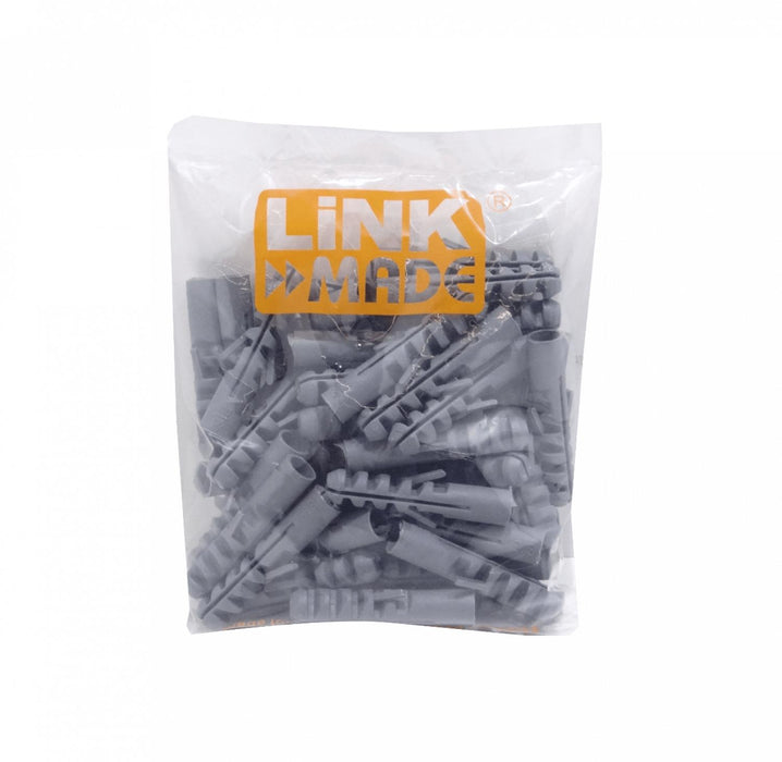 50 Tarugos Plásticos Grises 12x60mm Clickbox