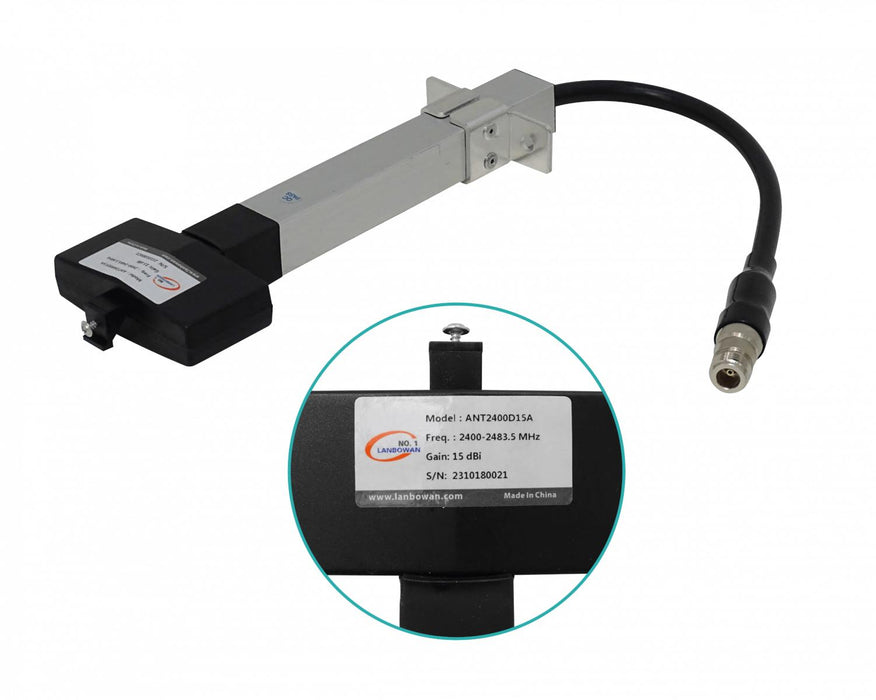Antena Grilla 15dBi 2,4-2,48GHz N-H-30cm Clickbox