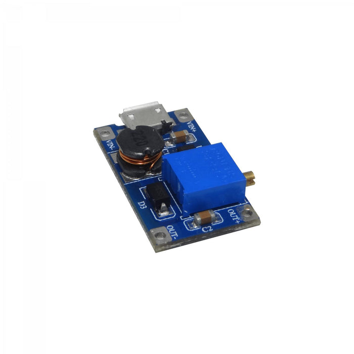 Aumentador de Voltaje Ajustable USB 2-24VDC a Clickbox