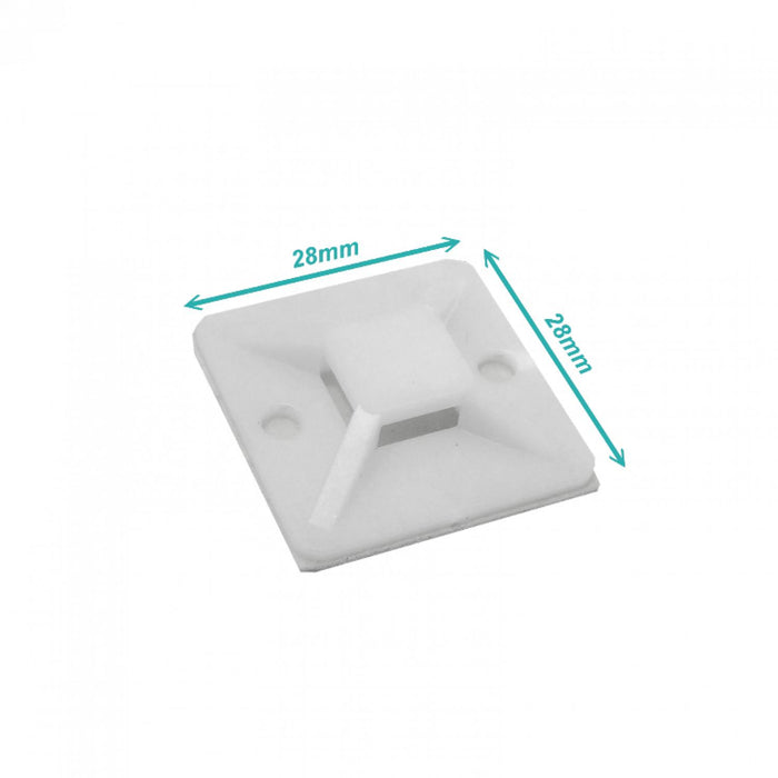 Base Autoadhesiva para Amarra Plástica 100-un Clickbox