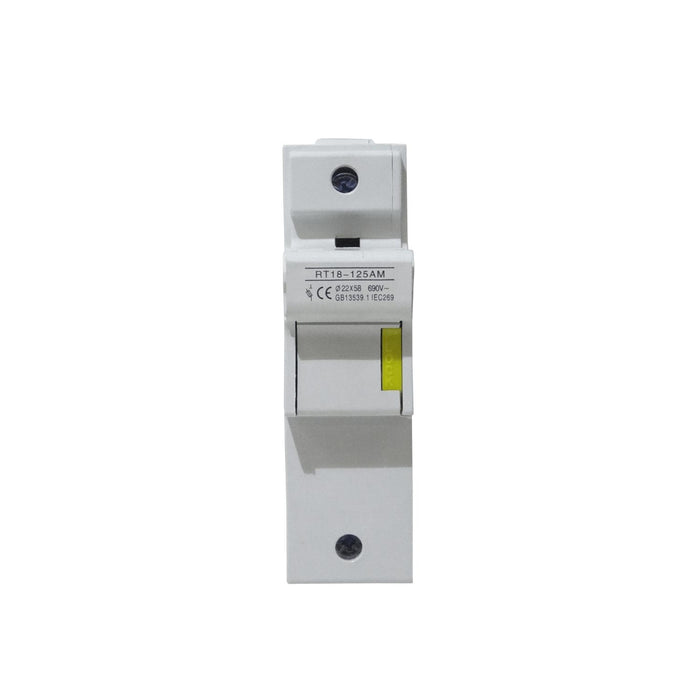Base para Fusible Cilíndrico 1x125A 22x58mm 690V Clickbox