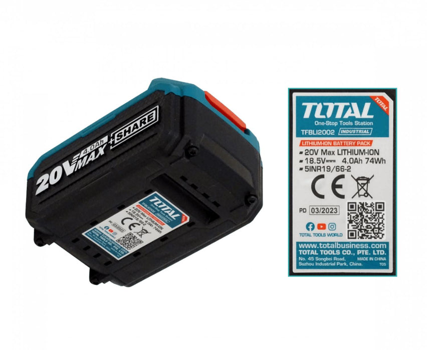 Batería de litio recargable 20V 4Ah Clickbox
