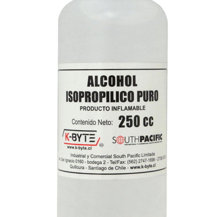 Botella 250ml Alcohol Isopropilico 1/4Lt Clickbox