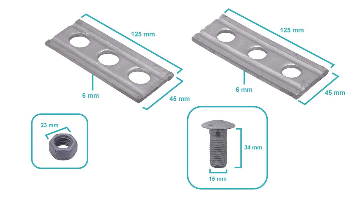 Brida de Sujeción 3 Pernos 5/8T/VTRC Clickbox