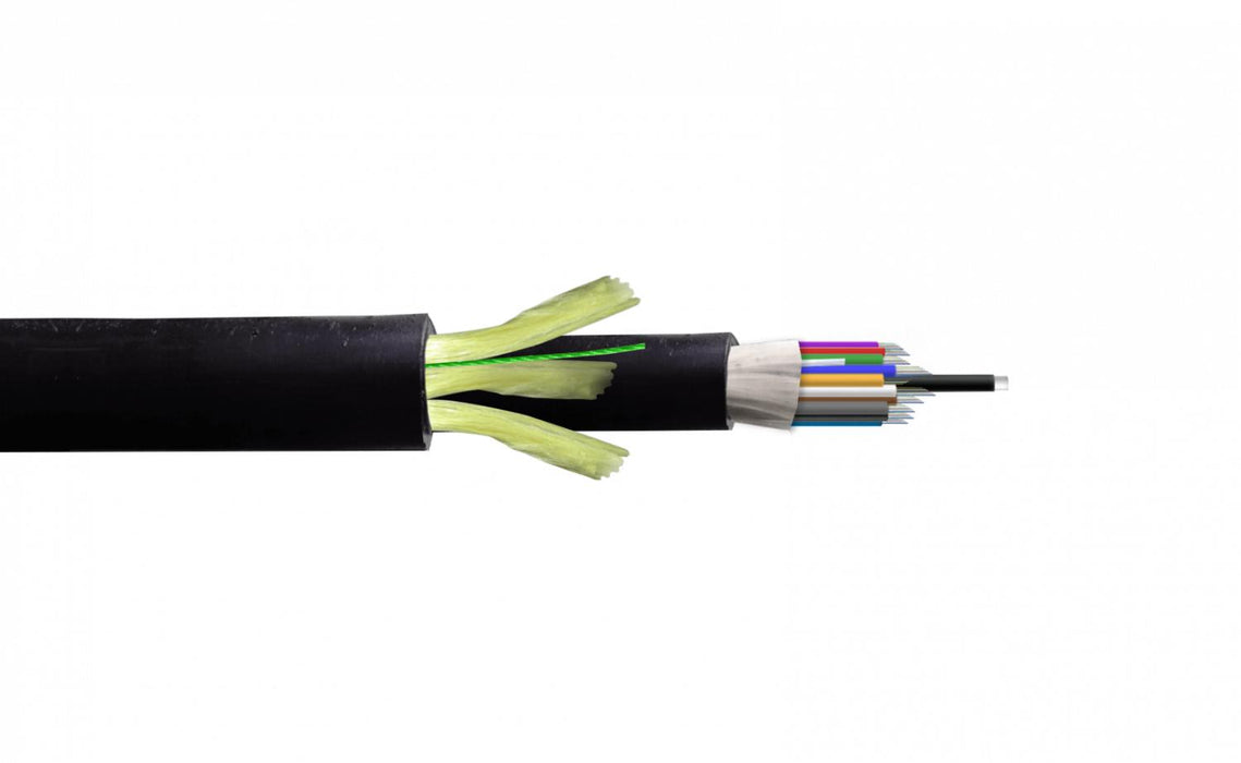 Cable ADSS Monomodo 144 Fibras G652D 200m PE Clickbox