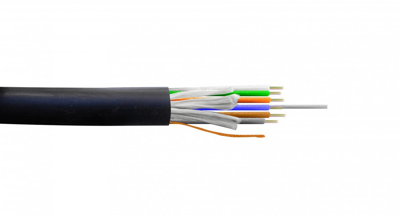Cable ADSS Monomodo 36 Fibras G652D 6x6 Tubos Clickbox
