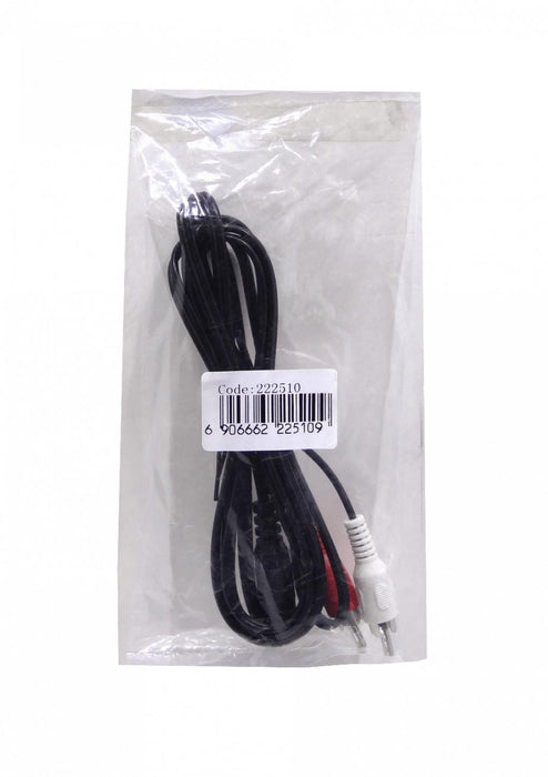 Cable de Audio 2-RCA-M a 1-3,5mm-H 0,5m Clickbox