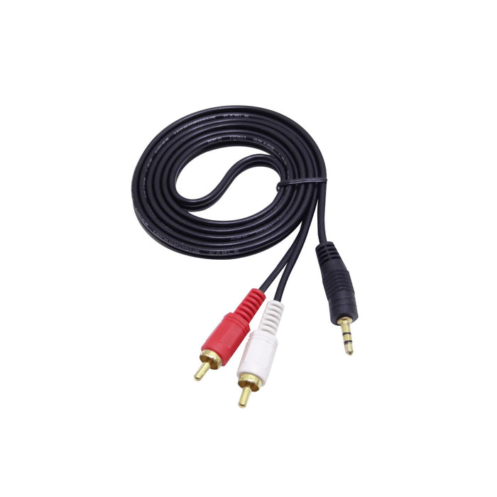 Cable de Audio Plug 3,5mm a 2 RCA 1,5m Clickbox