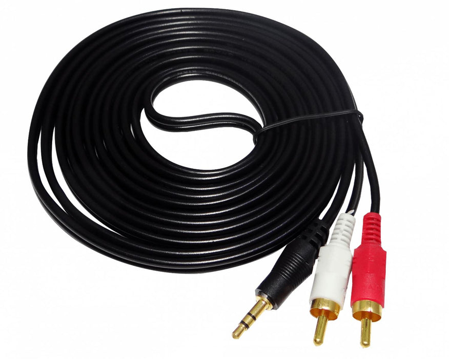 Cable de Audio Plug 3,5mm a RCA 2 Macho Clickbox
