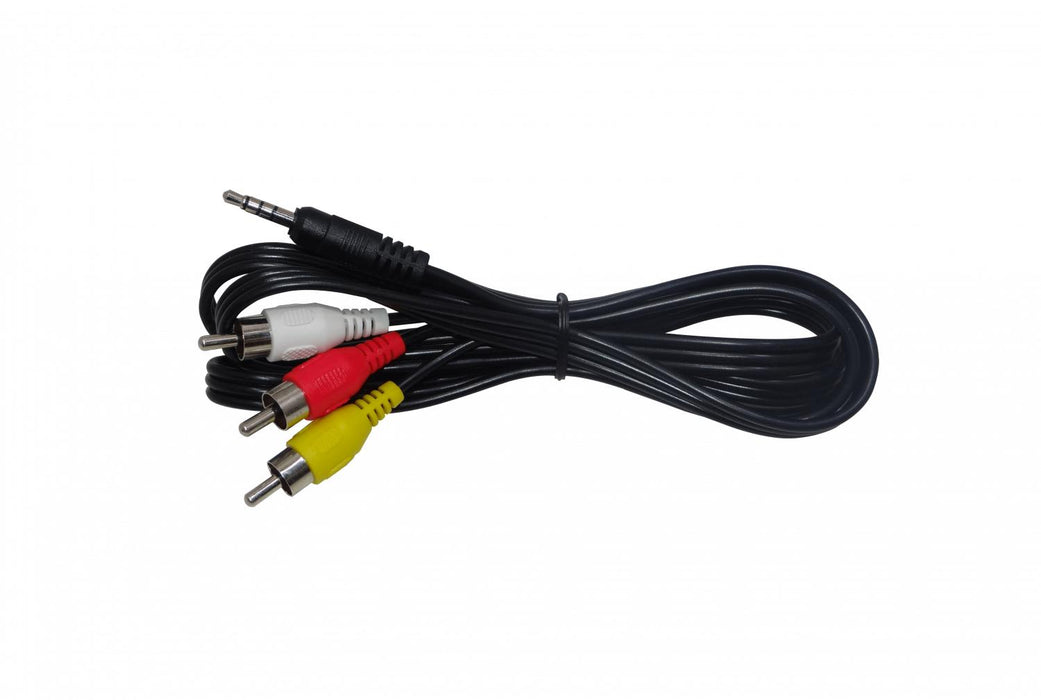 Cable de Audio y Video 3,5mm-M a 3-RCA-M Clickbox