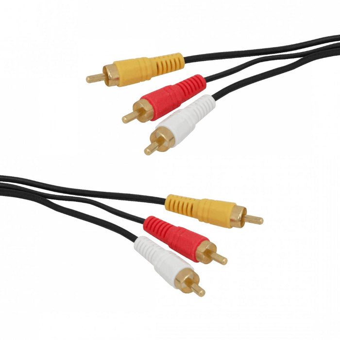 Cable de Audio y Video 3-RCA-M a 3-RCA-M 10 Clickbox