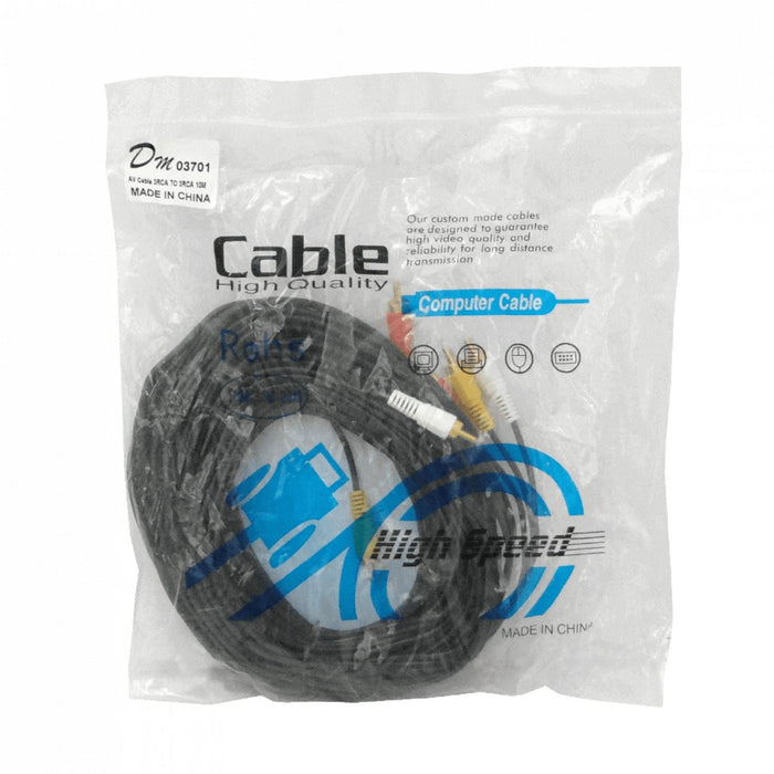Cable de Audio y Video 3-RCA-M a 3-RCA-M 10 Clickbox
