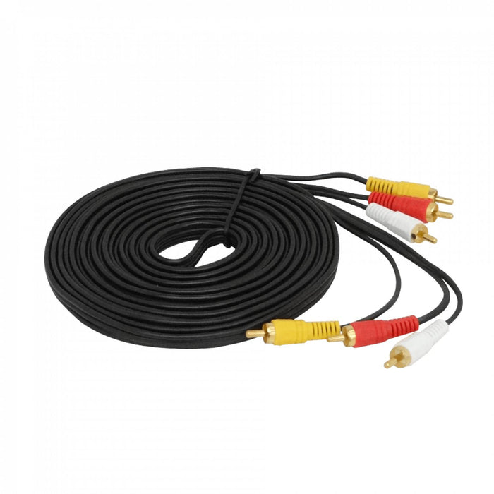 Cable de Audio y Video 3-RCA-M a 3-RCA-M Clickbox