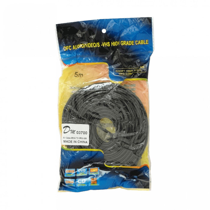 Cable de Audio y Video 3-RCA-M a 3-RCA-M Clickbox