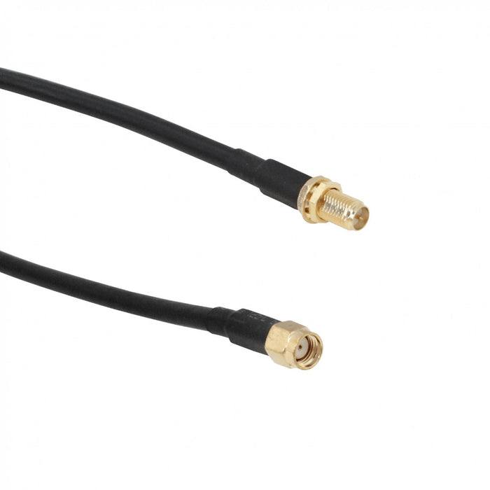 Cable Coaxial Negro 10m RPSMA-Hembra a Clickbox