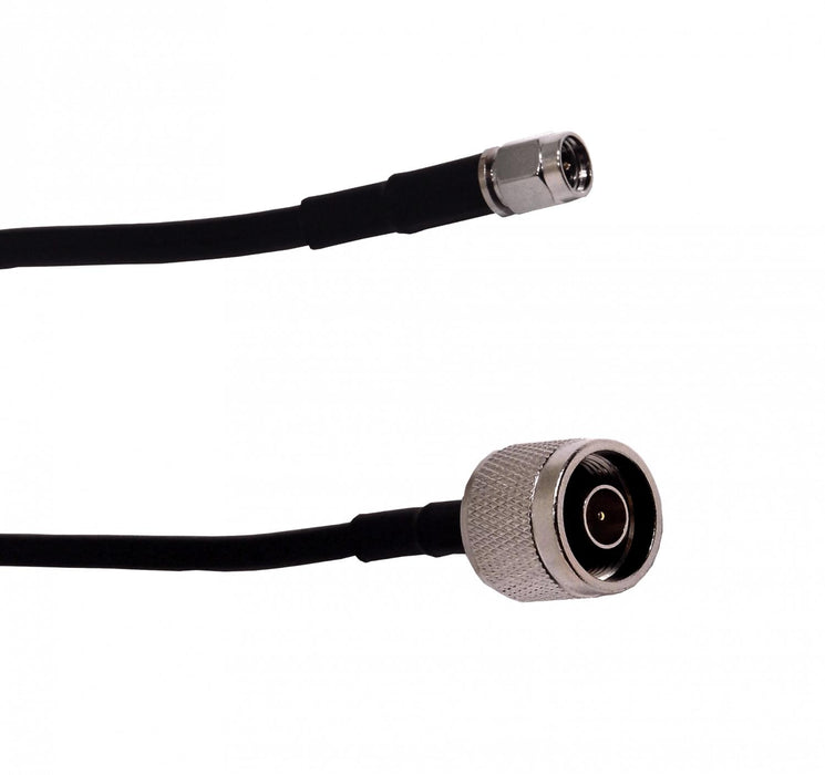 Cable Coaxial Negro 10m SMA-Macho N-Macho Clickbox