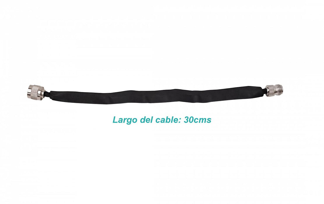 Cable coaxial NMTNH GENERICO 30cm plano N-Hembra Clickbox