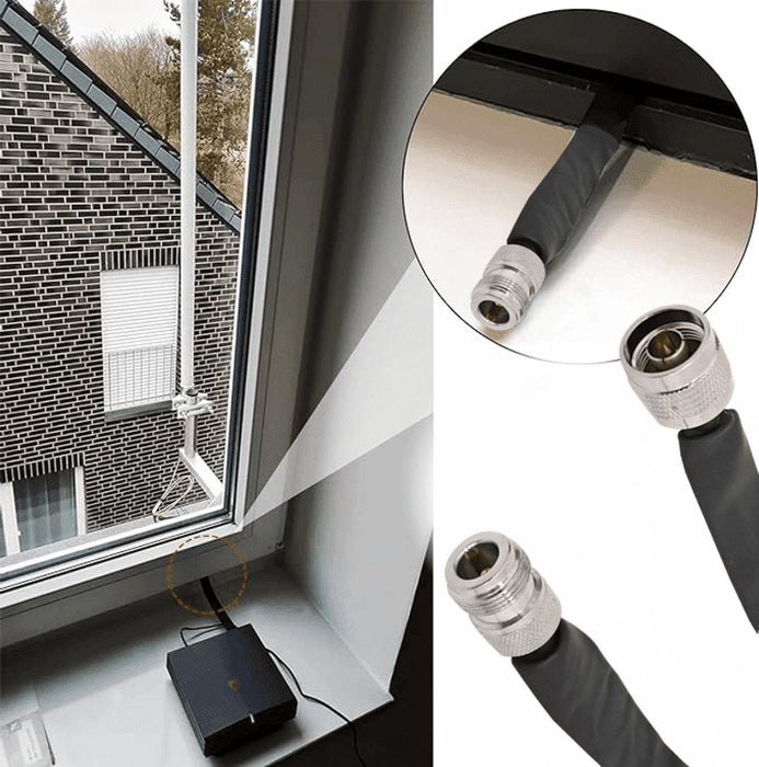 Cable coaxial NMTNH GENERICO 30cm plano N-Hembra Clickbox