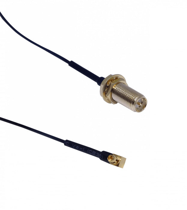 Cable coaxial RFEL MMCX-Macho RPSMA-Hembra/13mm Clickbox