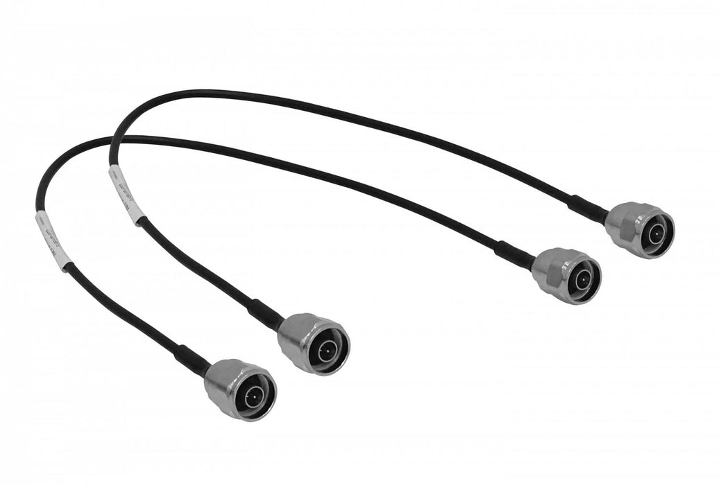 Cable coaxial rígido negro de 50 cm con Clickbox