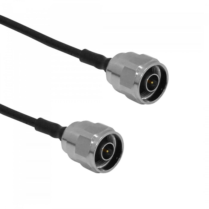 Cable coaxial rígido negro de 50 cm con Clickbox