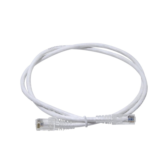 Cable de conexión Cat5e blanco de 1 metro U/UTP Clickbox