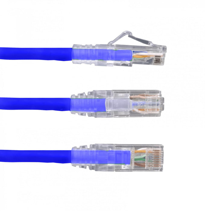 Cable de conexión Cat6 de 1 metro, azul, LSZH, Clickbox