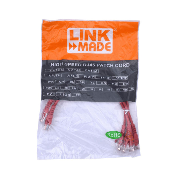 Cable de conexión Cat6 de 30cm inyectado con LSZH Clickbox