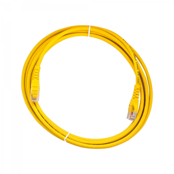 Cable de conexión CAT6 amarillo de 3 metros Clickbox