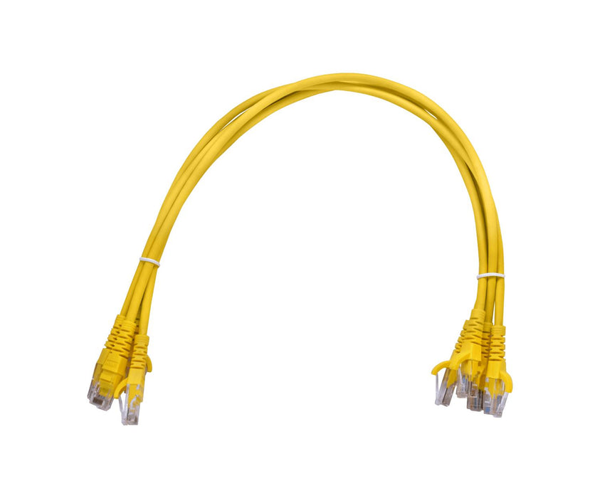 Cable de conexión CAT6 amarillo inyectado de 50 Clickbox