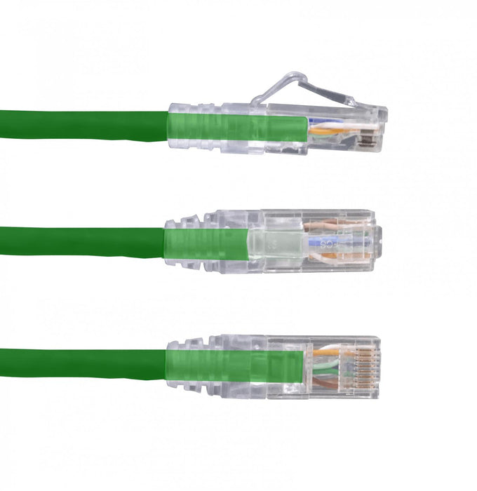 Cable de conexión Cat6 verde de 2 metros con Clickbox