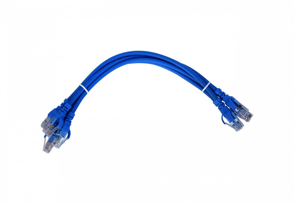 Cable de conexión Cat6A U/FTP azul de 0,3 metros Clickbox