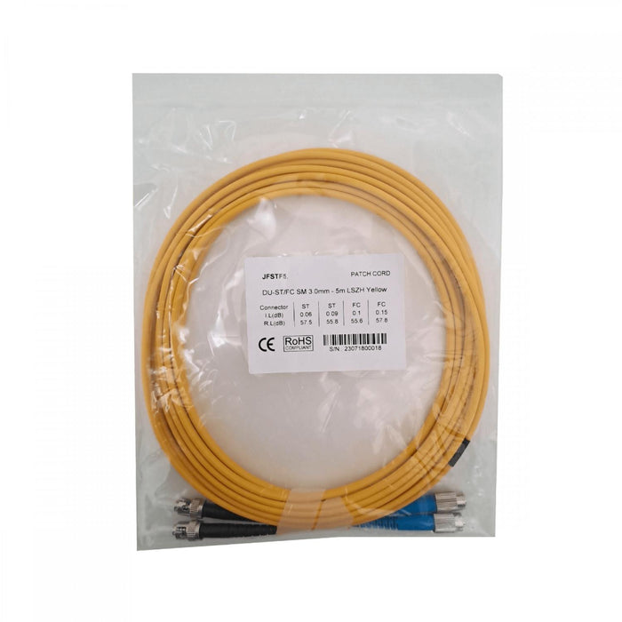 Cable de conexión monomodo ST-FC de 5mt, fibra Clickbox