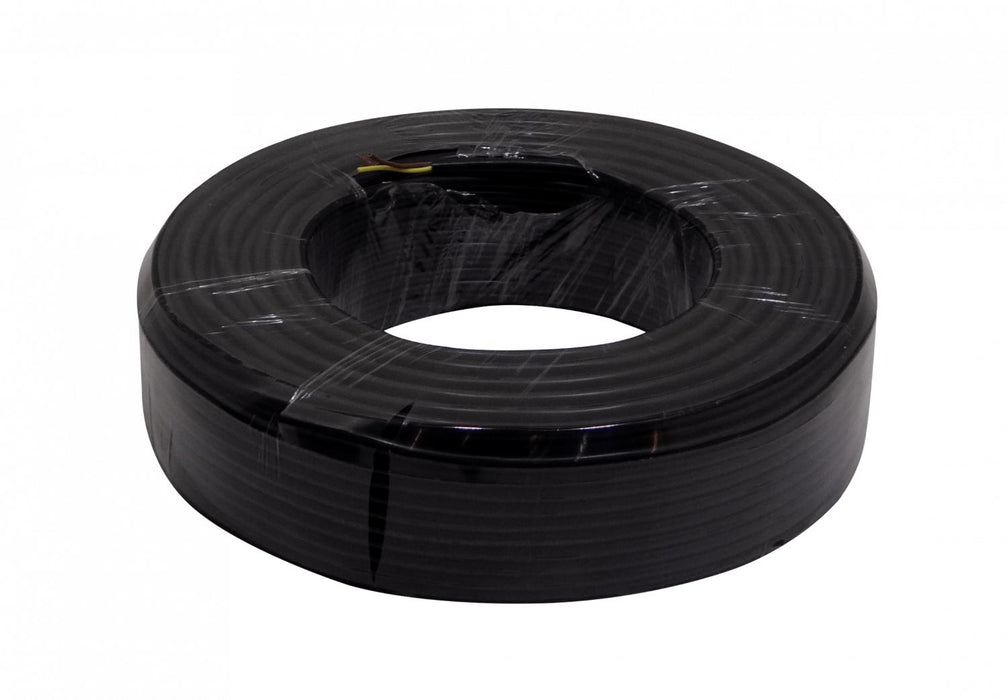 Cable eléctrico negro RV-K 3x0,50mm 100m Clickbox