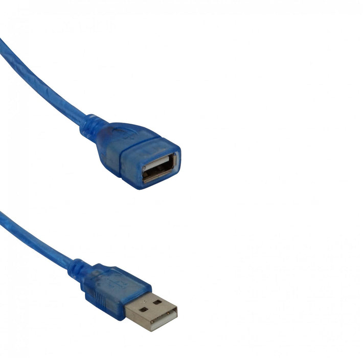 Cable extensión USB pasivo 1,5m A-M A-H. Clickbox