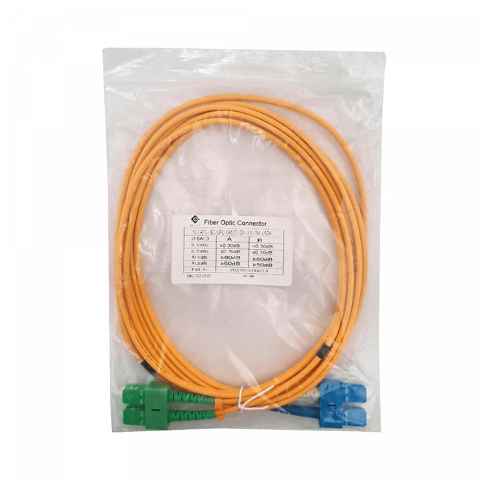 Cable de Fibra Óptica Monomodo 3mt SC/APC-SC/UPC Clickbox