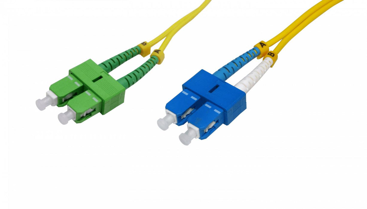 Cable de Fibra Óptica Monomodo 5mt SC/APC-SC/UPC Clickbox