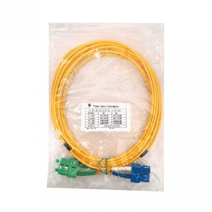 Cable de Fibra Óptica Monomodo 5mt SC/APC-SC/UPC Clickbox