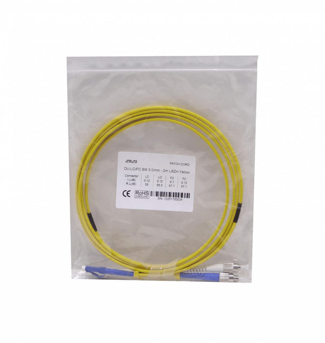 Cable de Fibra Óptica Monomodo LC-FC 2mt Clickbox