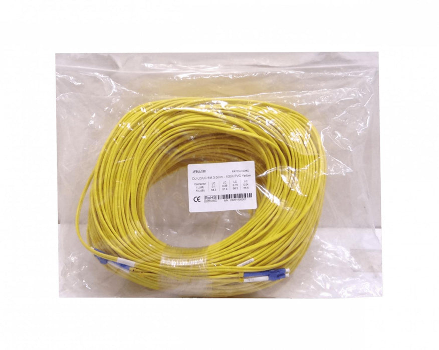 Cable de fibra óptica monomodo LC-LC de 100 Clickbox