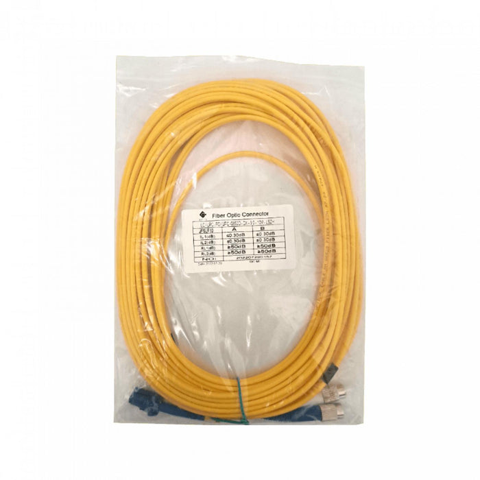 Cable de Fibra Óptica Monomodo LSZH 10m LC-FC SM Clickbox