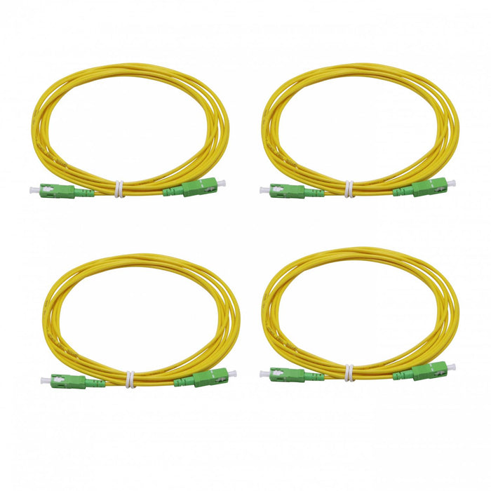Cable de fibra óptica monomodo SC/APC-SC/APC 3m 4 Clickbox
