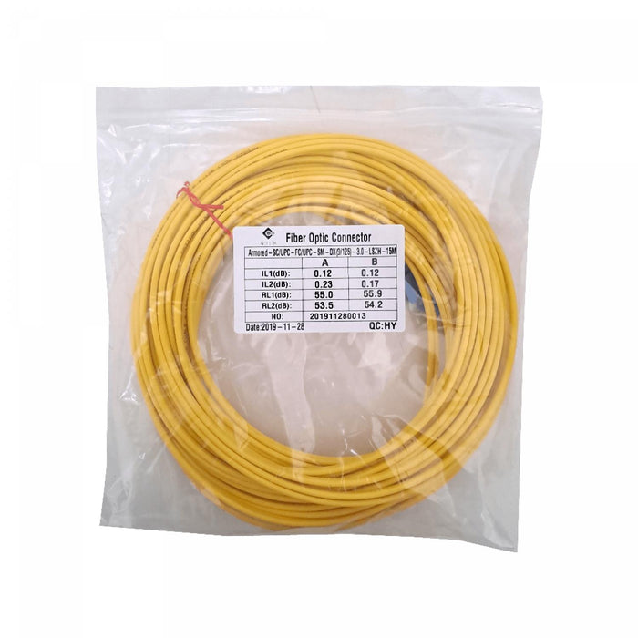 Cable de Fibra Óptica Monomodo SC-FC LSZH 15m Clickbox