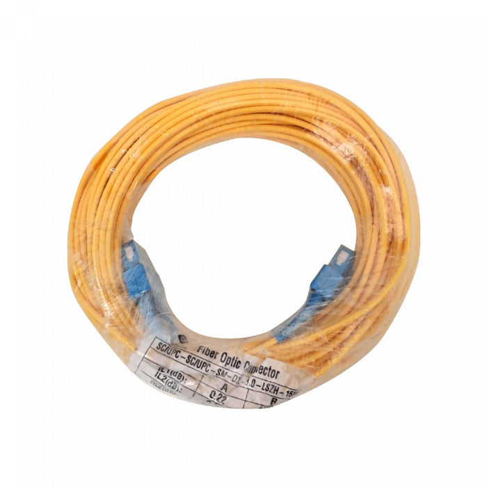 Cable de Fibra Óptica Monomodo SC-SC LSZH 15mt Clickbox