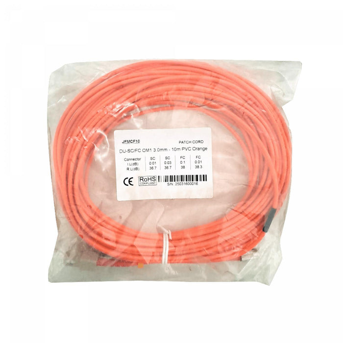 Cable de fibra óptica SC-FC OM1 62.5/125um 10 Clickbox