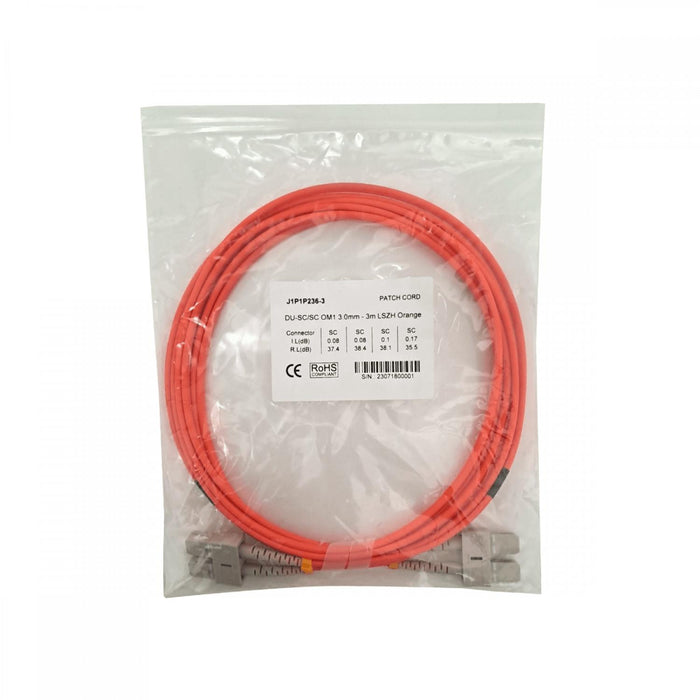 Cable de fibra óptica SC-SC OM1 62.5/125um Clickbox