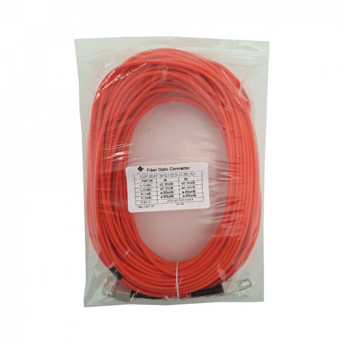 Cable de fibra óptica SC-SC OM1 multimodo 25mt Clickbox