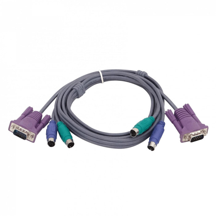 Cable KVM VGA-PS2/Macho-Macho 1.5mt Clickbox