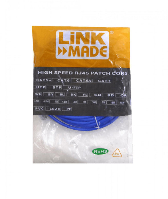 Cable de parche Cat6 U/UTP azul de 10 metros Clickbox