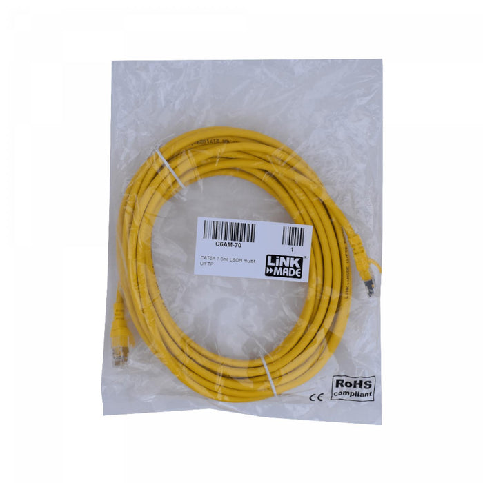 Cable de parche Cat6A U/FTP inyectado de 7 metros Clickbox